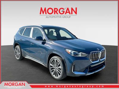 2026 BMW X1 xDrive28i in Blue — front three-quarter view