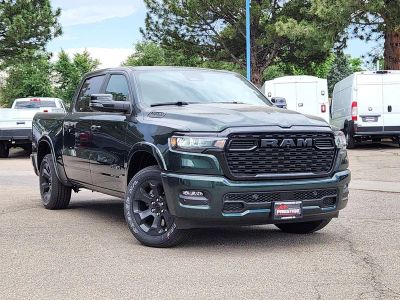 2026 RAM 1500 RAM 1500 LONE STAR CREW CAB 4X4 5'7' BOX in Serrano-Green Metallic Exterior Paint — front three-quarter view