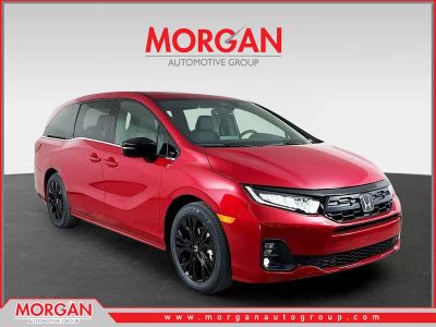 2026 Honda Odyssey Sport-L in Radiant Red Metallic II — front three-quarter view