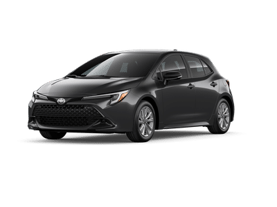 2026 Toyota Corolla Hatchback SE in MAGNETIC GRAY METALLIC — front three-quarter view