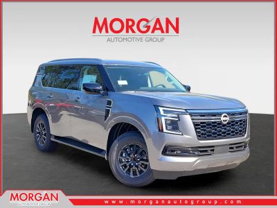 2026 Nissan Armada SV in Gray — front three-quarter view