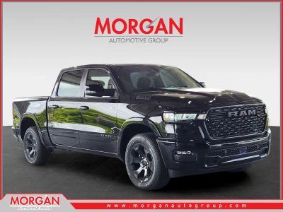 2026 Ram 1500 Big Horn in Diamond Black Crystal Pearlcoat — front three-quarter view