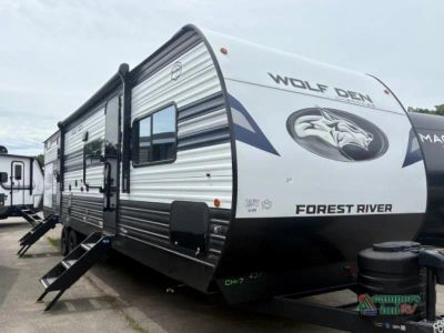2027 Forest River RV Cherokee Wolf Den — front three-quarter view