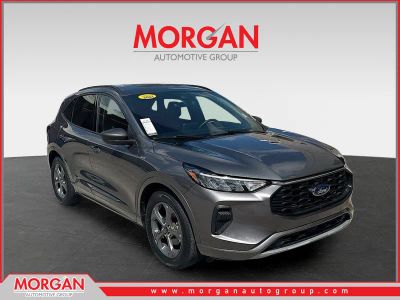 2023 Ford Escape ST-Line in Gray Metallic — front three-quarter view