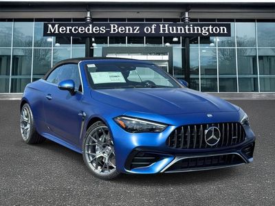 2026 Mercedes-Benz CLE 53 AMG in MANUFAKTUR Starling Blue Magno — front three-quarter view