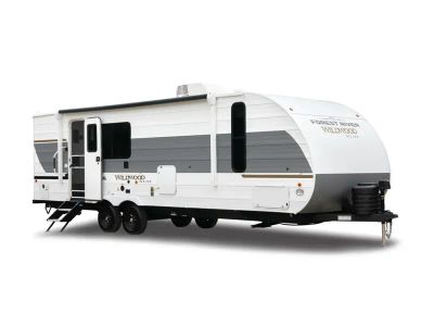 2027 Forest River RV Wildwood X-Lite — front three-quarter view
