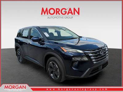 2026 Nissan Rogue SV in Blue — front three-quarter view
