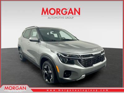 2026 Kia Seltos S in Steel Gray — front three-quarter view