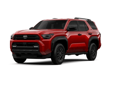 2026 Toyota 4Runner SR5 in Supersonic Red 1 — front three-quarter view