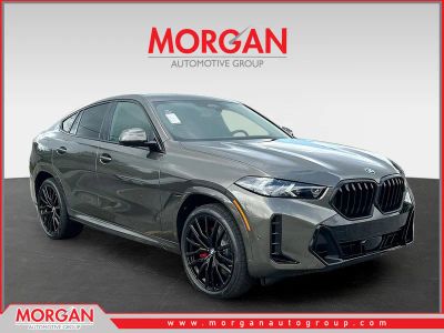 2027 BMW X6 xDrive40i in Manhattan Green Metallic — front three-quarter view
