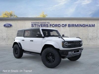 2026 Ford Bronco Raptor in Oxford White — front three-quarter view