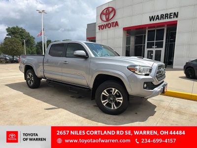 2017 Toyota Tacoma TRD Sport V6 in Silver Me — front three-quarter view