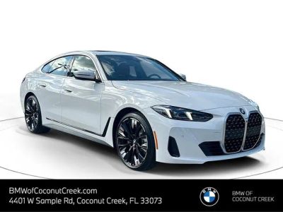 2026 BMW 4 Series 430i Gran Coupe in White — front three-quarter view