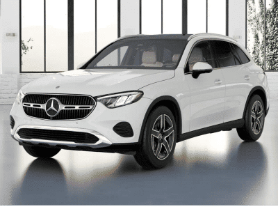 2026 Mercedes-Benz GLC 300 in Polar White — front three-quarter view