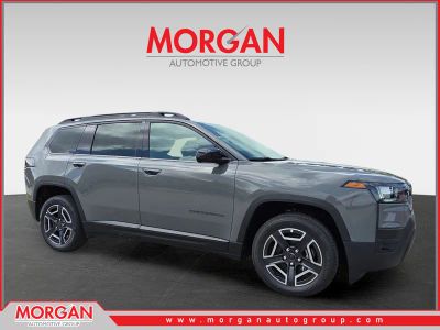 2026 Jeep Cherokee Laredo in Gray — front three-quarter view