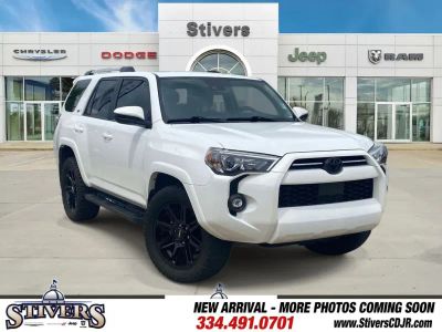 2024 Toyota 4Runner SR5 in White — front three-quarter view