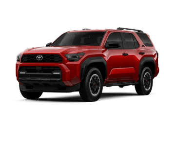 2026 Toyota 4Runner TRD Off-Road Premium in Supersonic Red — front three-quarter view
