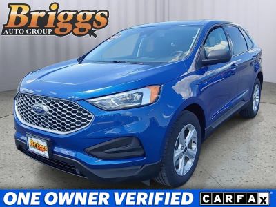 2024 Ford Edge SE in Atlas Blue Metallic — front three-quarter view