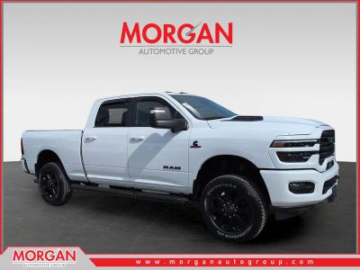 2025 Ram 3500 Laramie in White — front three-quarter view