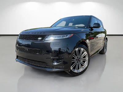 2026 Land Rover Range Rover Sport Dynamic SE in Santorini Black Metallic — front three-quarter view