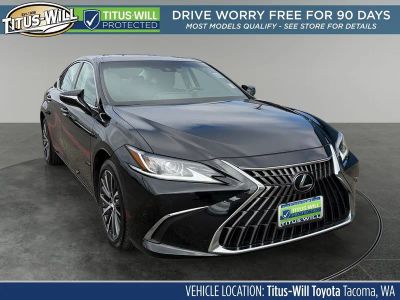 2023 Lexus ES 250 in Caviar — front three-quarter view