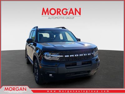 2025 Ford Bronco Sport Outer Banks in Black — front three-quarter view