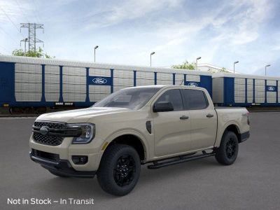 2026 Ford Ranger XLT in Desert Sand — front three-quarter view