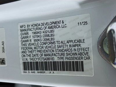 2025 Honda Accord — photo 32 view