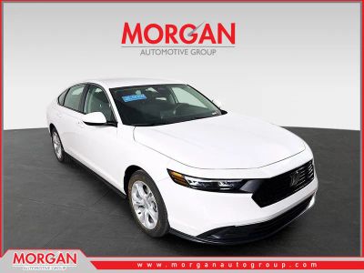 2025 Honda Accord LX in White — front three-quarter view