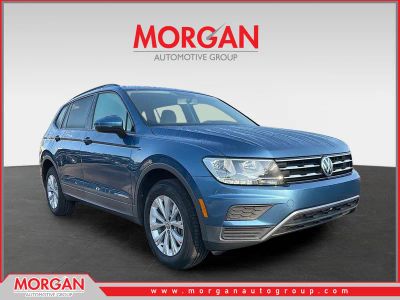 2020 Volkswagen Tiguan S in Silk Blue Metallic — front three-quarter view