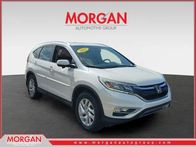 2015 Honda CR-V EX-L in White Diamond Pearl — front three-quarter view