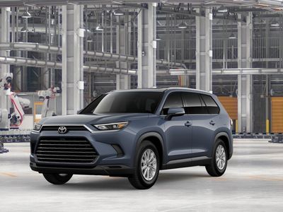 2026 Toyota Grand Highlander XLE in Storm Cloud — front three-quarter view