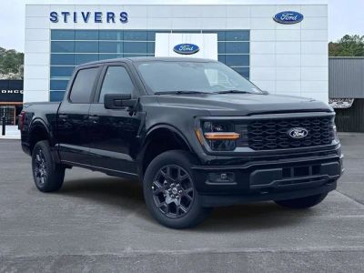 2026 Ford F-150 STX in Black — front three-quarter view