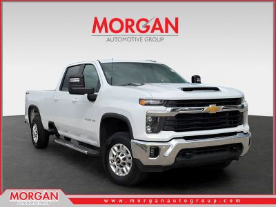 2025 Chevrolet Silverado 2500HD LT in Summit White — front three-quarter view
