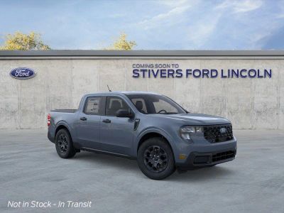 2026 Ford Maverick XLT in Azure Gray Metallic Tri-Coat — front three-quarter view