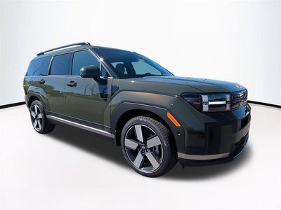 2026 Hyundai SANTA FE Limited in Green — front three-quarter view