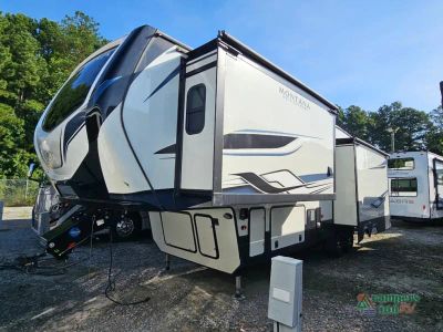 2022 Keystone RV Montana High Country — rear three-quarter view