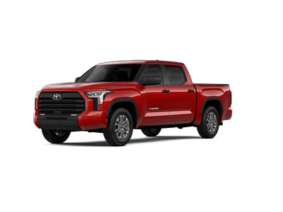 2026 Toyota Tundra SR5 in Supersonic Red — front three-quarter view