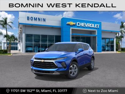 2026 Chevrolet Blazer 2LT in Riptide Blue Metallic — front three-quarter view