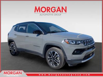 2024 Jeep Compass Limited in Gray — front three-quarter view