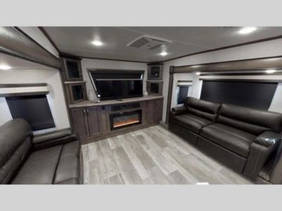 2021 Forest River RV Sandpiper — rear three-quarter view