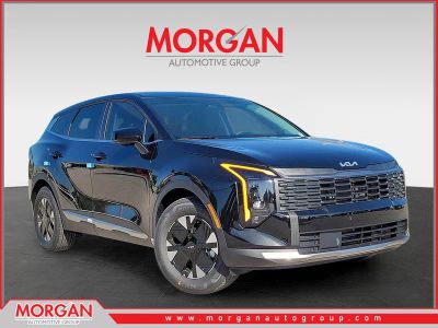 2026 Kia Sportage Hybrid LX in Fusion Black — front three-quarter view
