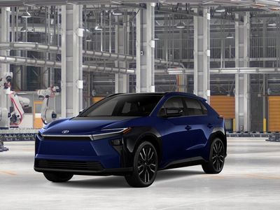 2026 Toyota bZ Limited in Blueprint — front three-quarter view