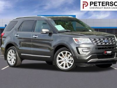 2016 Ford Explorer Limited in Gray — front three-quarter view