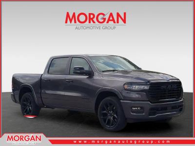 2026 Ram 1500 Laramie in Gray — front three-quarter view