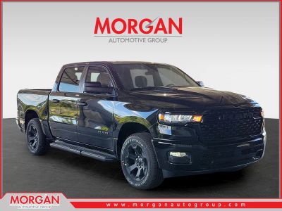 2026 Ram 1500 Express in Diamond Black Crystal Pearlcoat — front three-quarter view