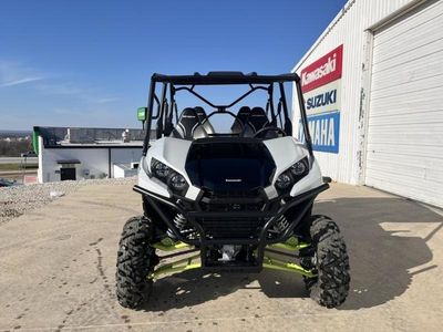 2025 Kawasaki Teryx4 S LE in ICE GRAY / SUPER BLACK — front three-quarter view