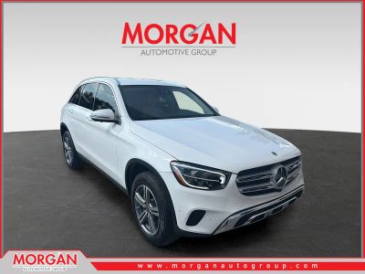 2022 Mercedes-Benz GLC 300 in Polar White — front three-quarter view
