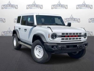 2026 Ford Bronco Heritage Edition in White — front three-quarter view