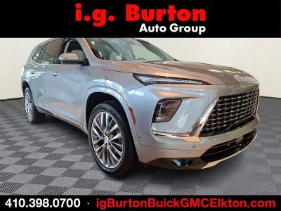 2026 Buick Enclave Avenir in Moonstone Gray Metallic — front three-quarter view